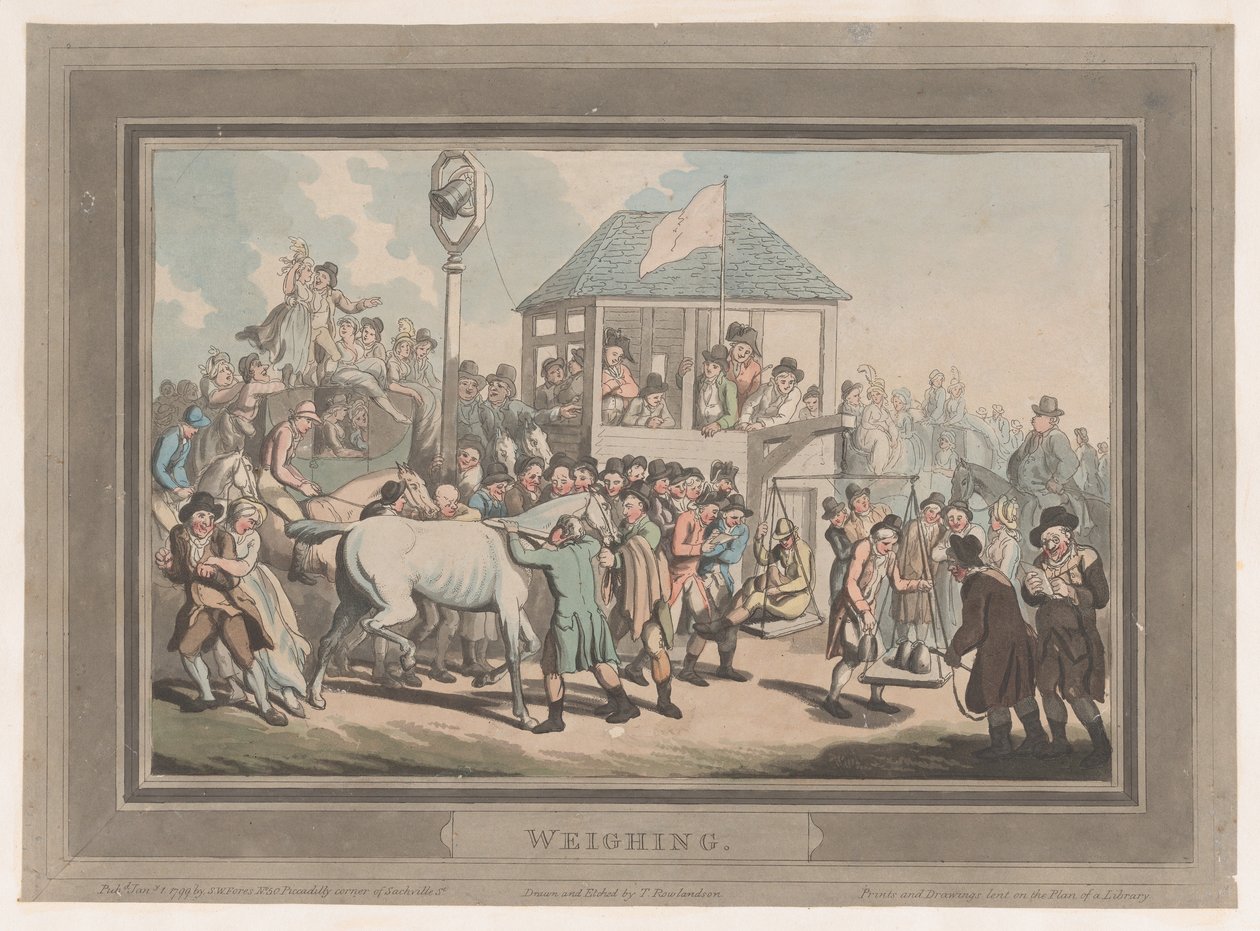 Weighing, January 1, 1799., January 1, 1799. 作者 托马斯·罗兰森