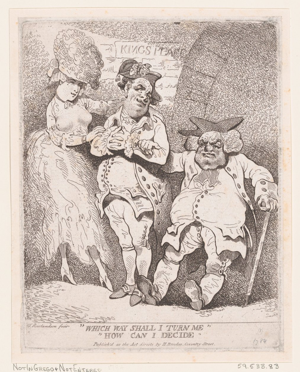 Which Way Shall I Turn Me How Can I Decide, ca. 1780., ca. 1780. 作者 托马斯·罗兰森