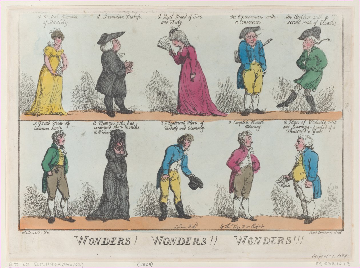 奇迹!Wonders!Wonders!!!, [August 1, 1809], reprint., [August 1, 1809] , reprint. 作者 托马斯·罗兰森