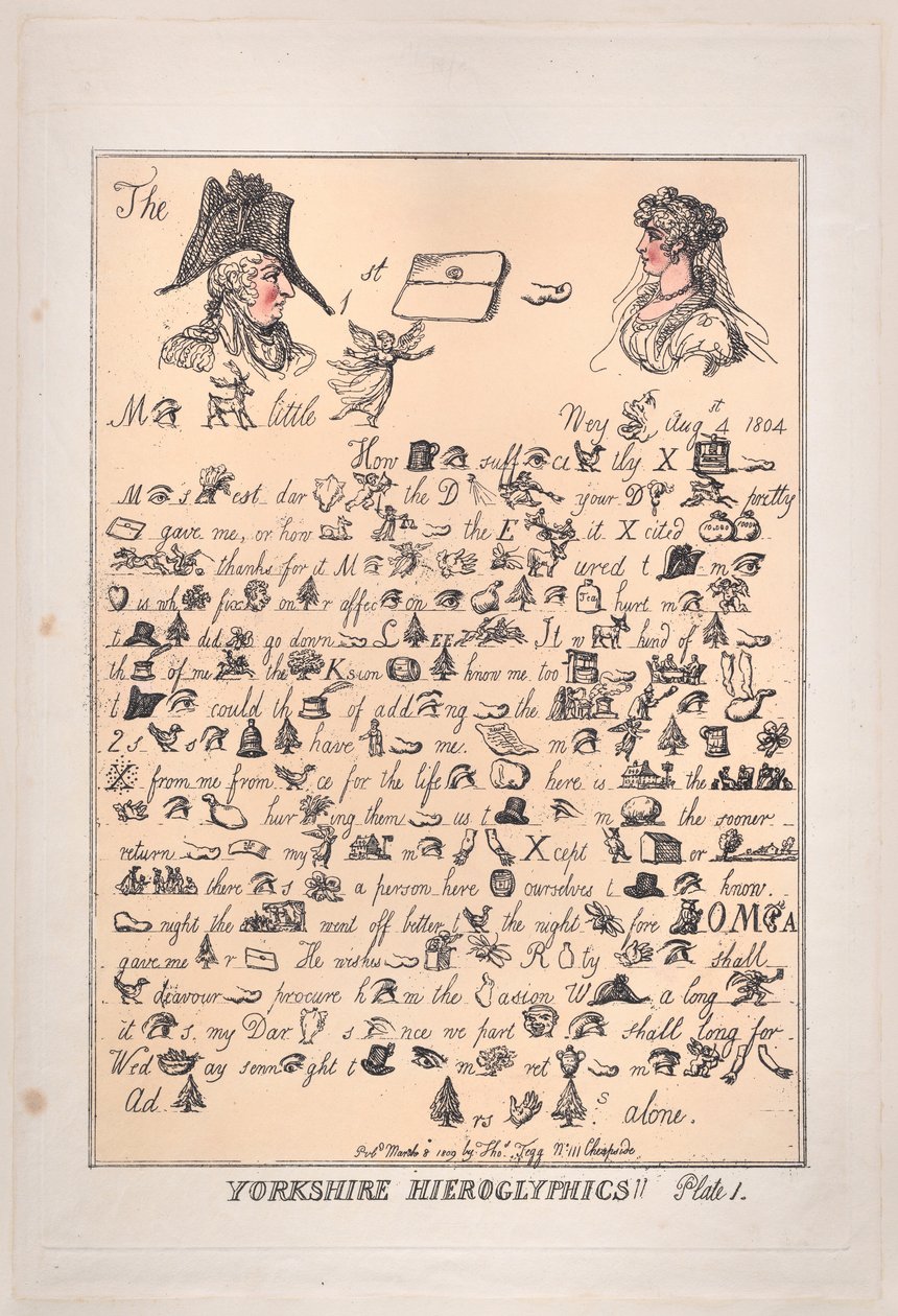 Yorkshire Hieroglyphics, Plate 1, March 8, 1809., March 8, 1809. 作者 托马斯·罗兰森
