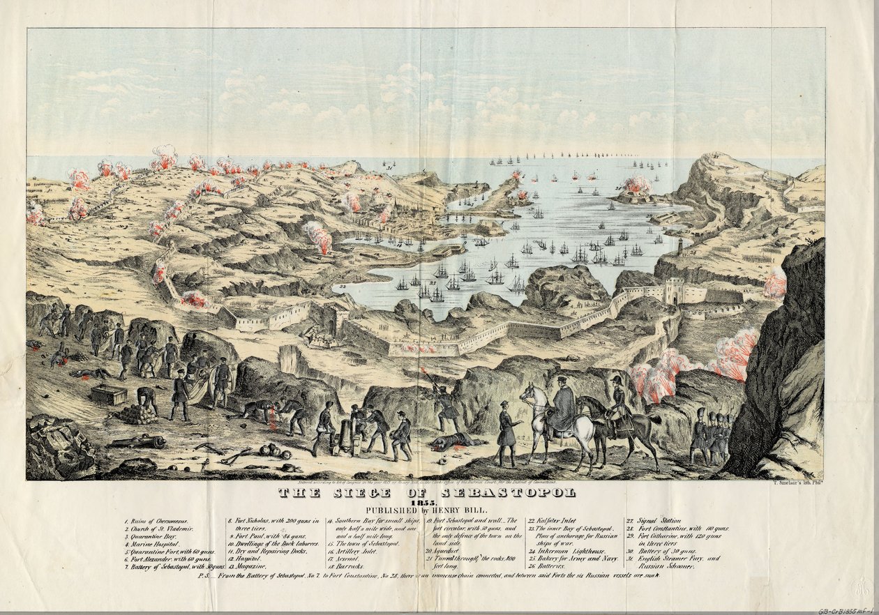 围攻塞瓦斯托波尔，1855年 作者 托马斯·辛克莱尔