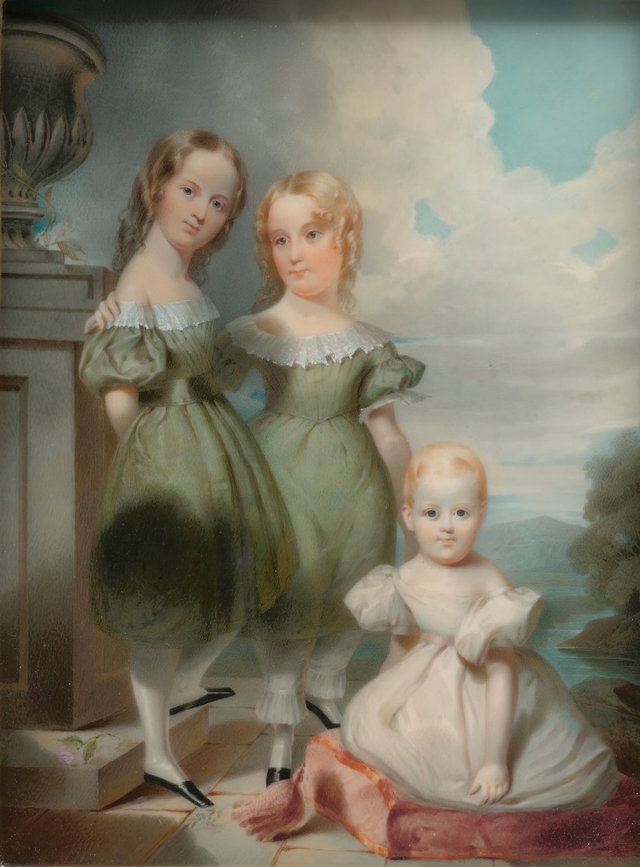 霍默-拉姆斯戴尔（Homer Ramsdell, Esq.）的子女，1842年。 作者 托马斯·西尔·卡明斯