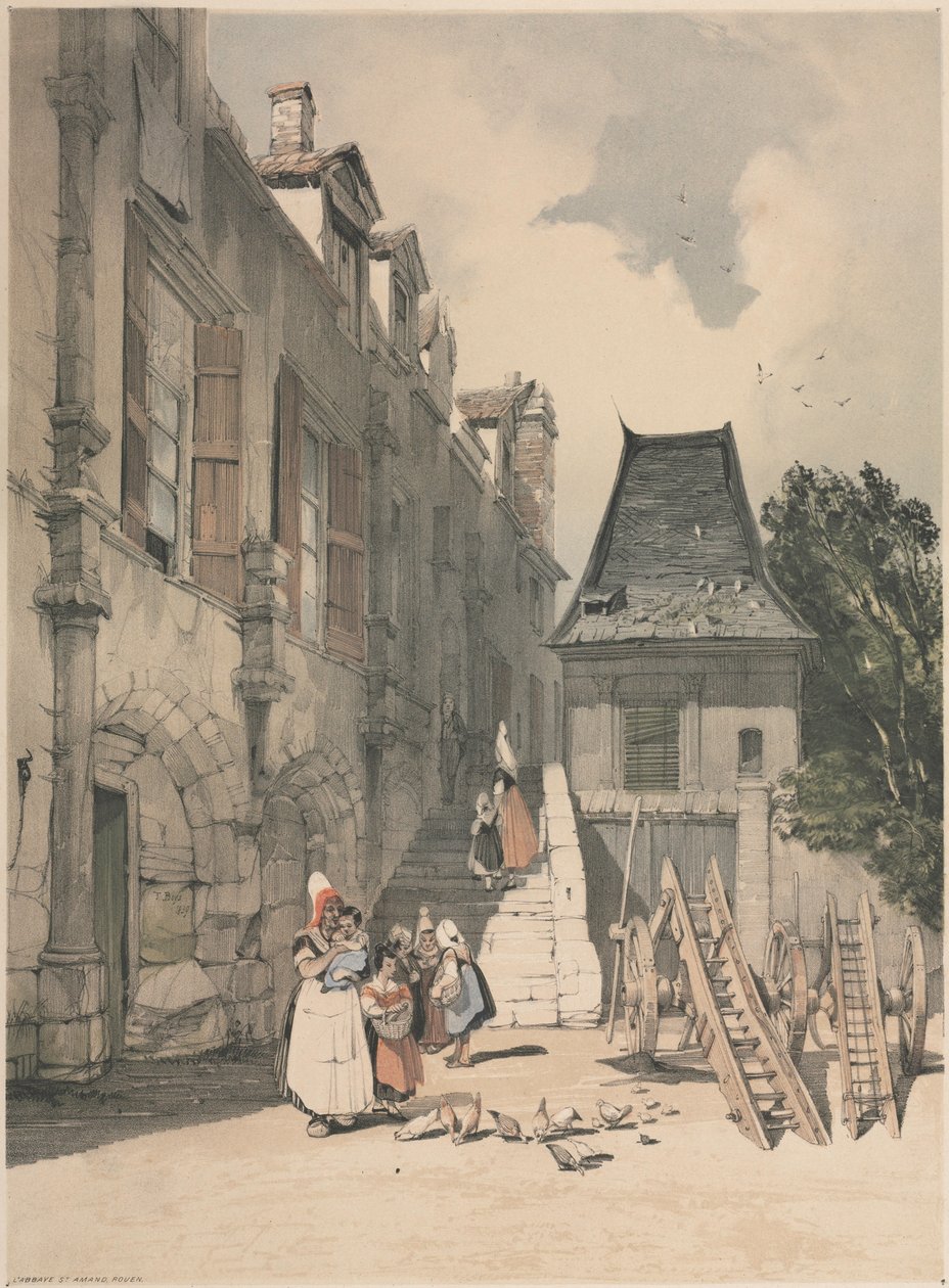 拉巴耶街鲁昂，阿曼德，1839年。 作者 托马斯·肖特男孩
