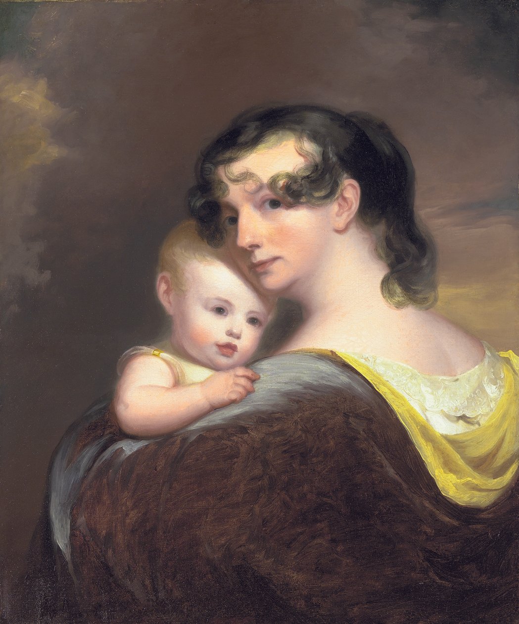 1811年，以斯帖财富沃伦和她的女儿海丝特的肖像 作者 托马斯·萨利