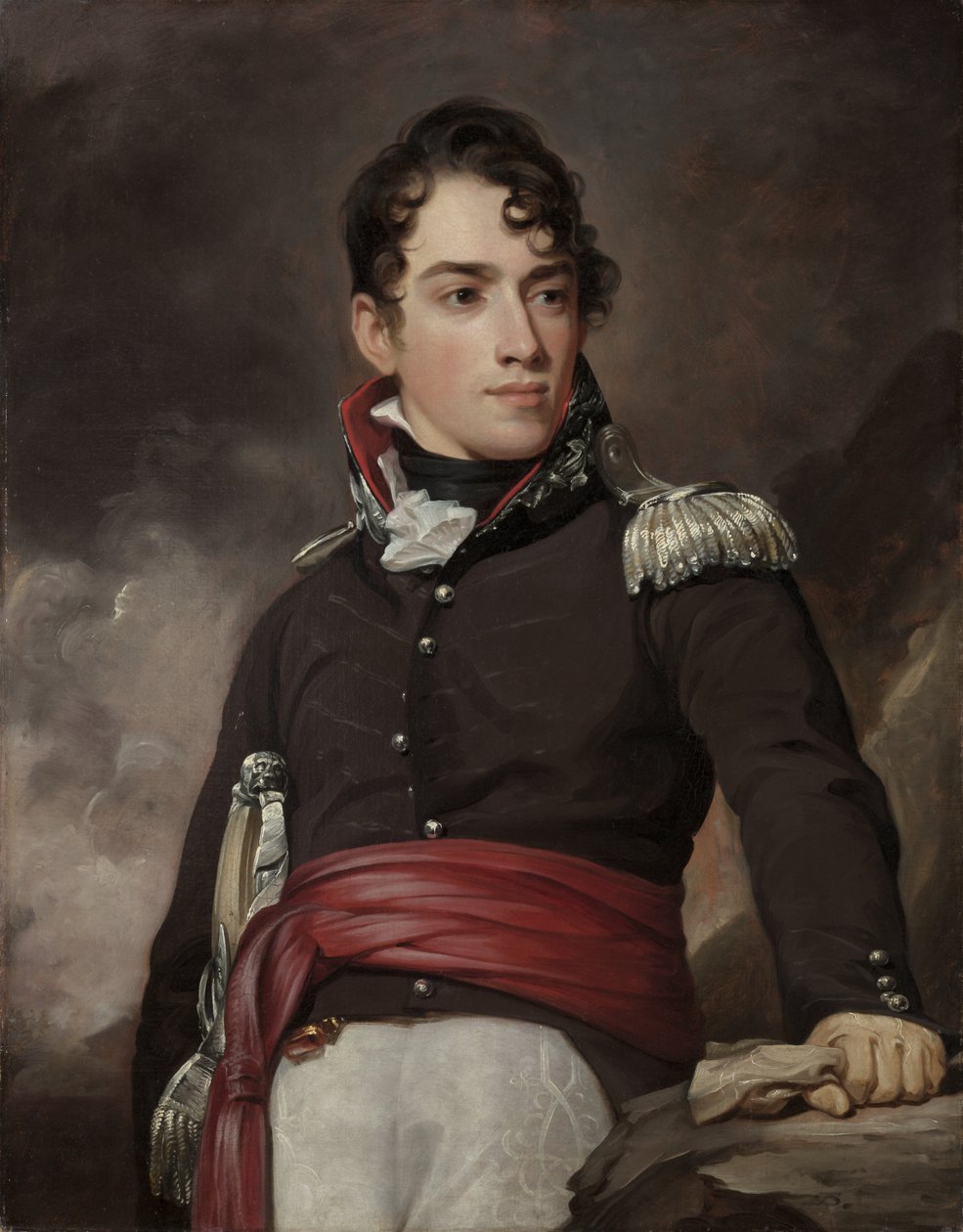 让·特福德·大卫（Jean Terford David）的肖像，1813年。 作者 托马斯·萨利