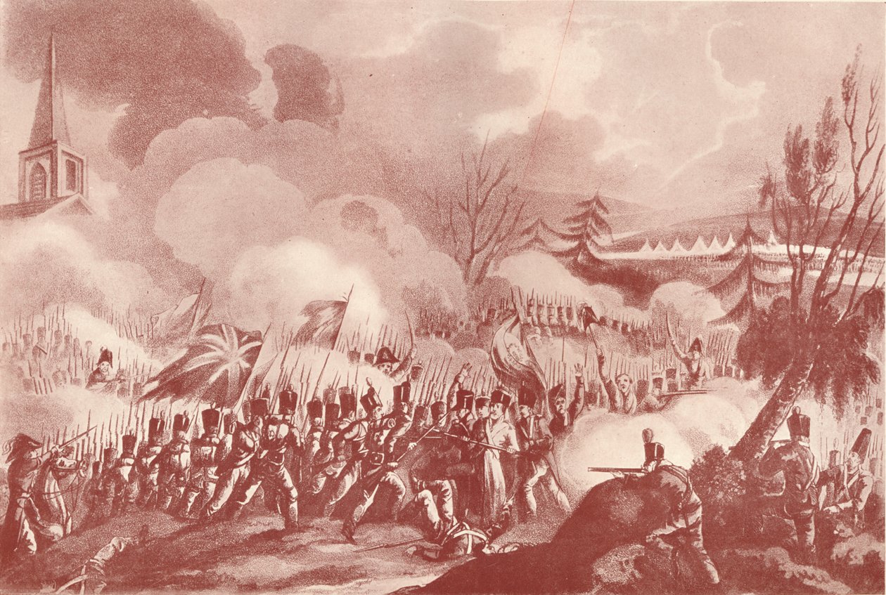圣让·德·卢兹战役，1813年12月10日，c1815 1909年 作者 托马斯·萨瑟兰