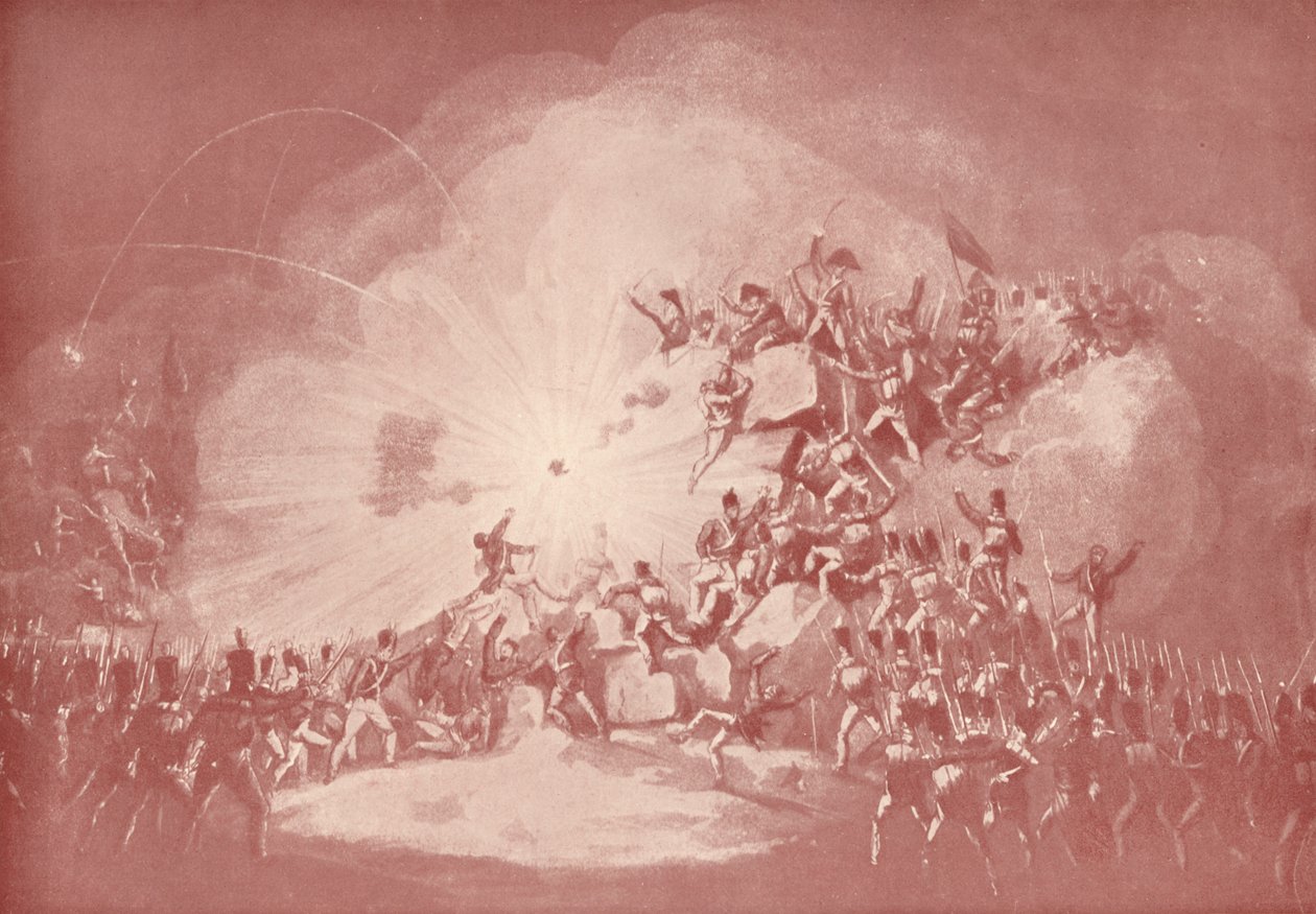 罗德里戈城的暴风雨，1813年1月19日，1909年1813年 作者 托马斯·萨瑟兰