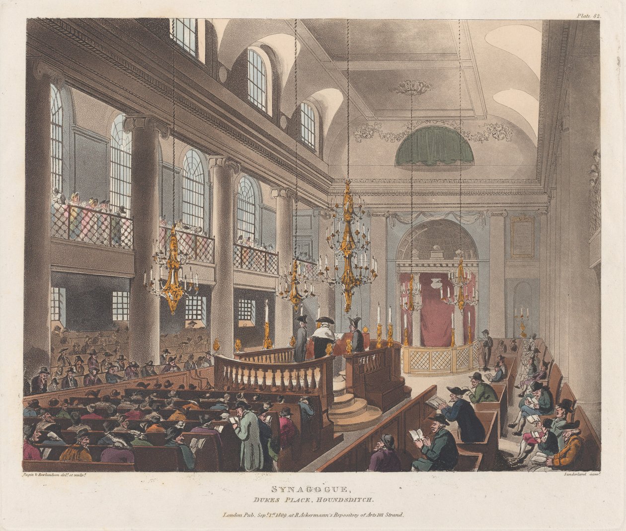 Synagogue, September 1, 1809., September 1, 1809. 作者 托马斯·萨瑟兰