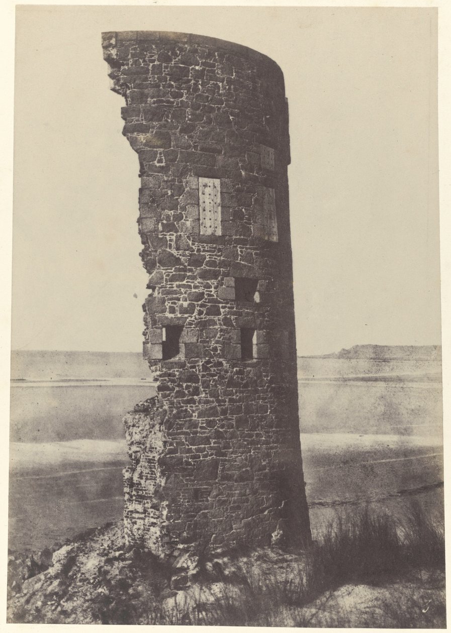 雷击塔，圣旺湾，1854 年（照片） 作者 托马斯·萨顿