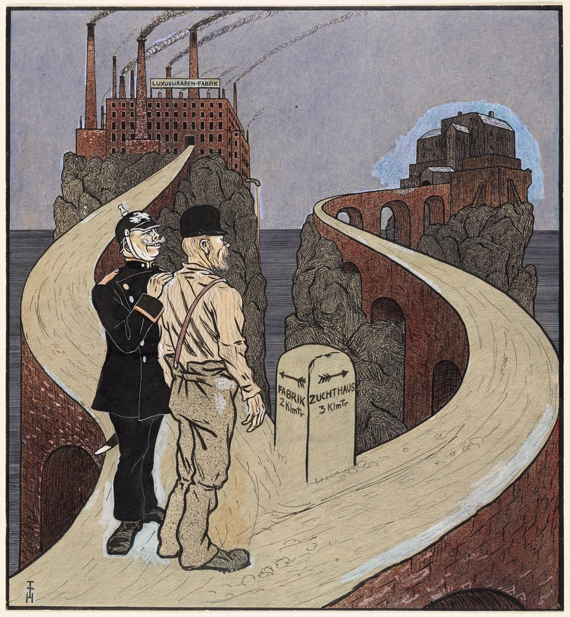 社会问题的解决方案，Simplicissimus III/27 作者 托马斯·西奥多·海涅