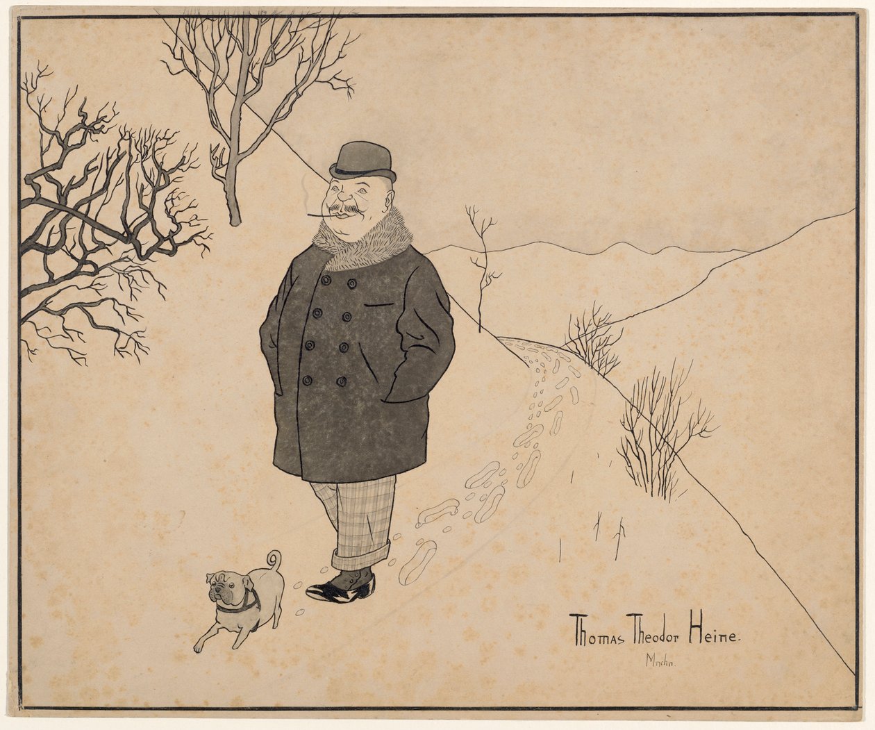 冬季漫步 作者 托马斯·西奥多·海涅