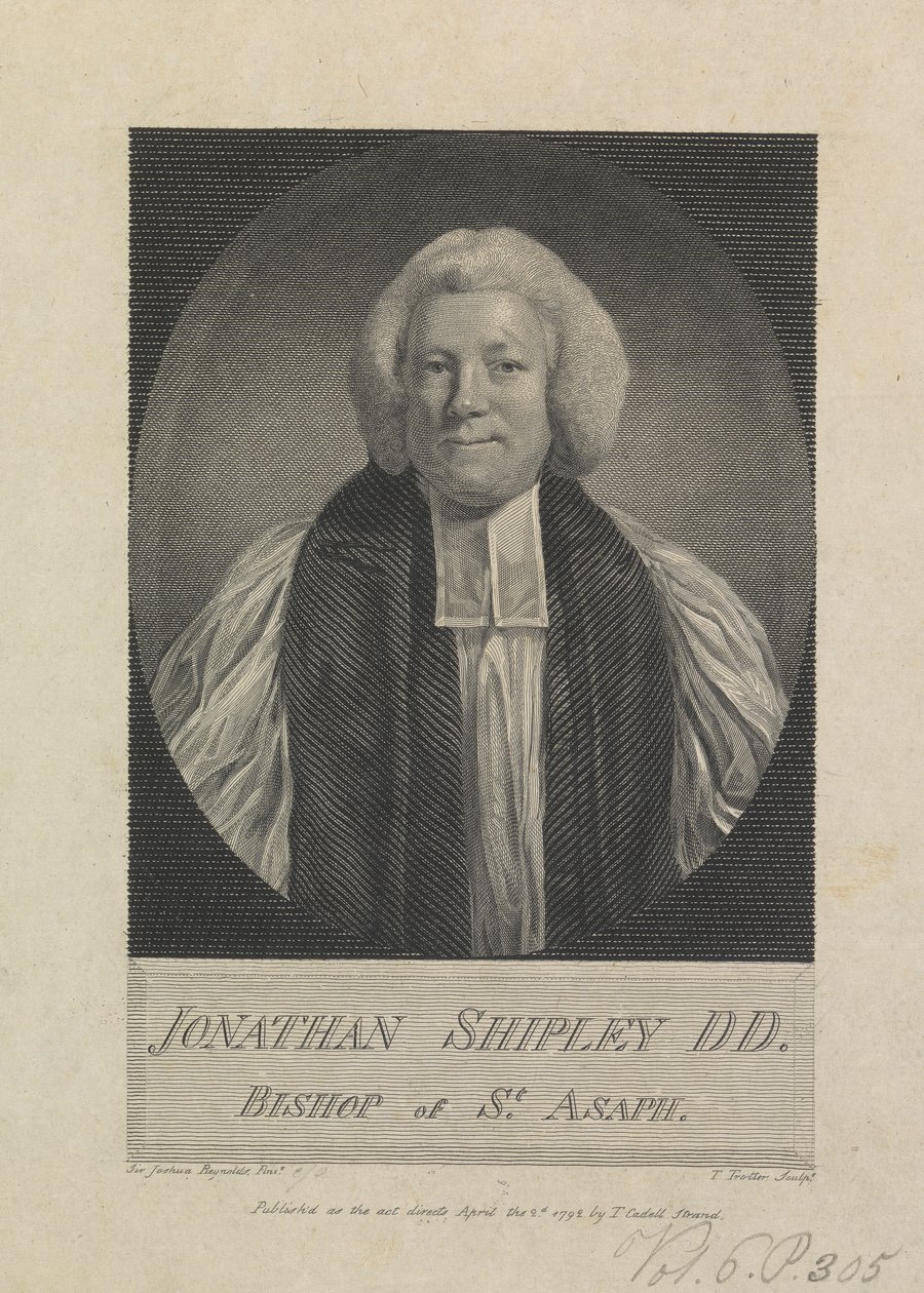 乔纳森·希普利 (Jonathan Shipley)，圣亚萨主教 作者 托马斯·特罗特