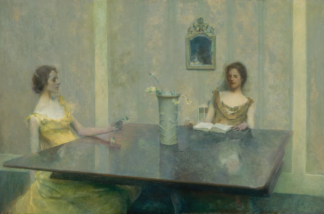 A Reading, 1897. 作者 托马斯·威尔默·杜温