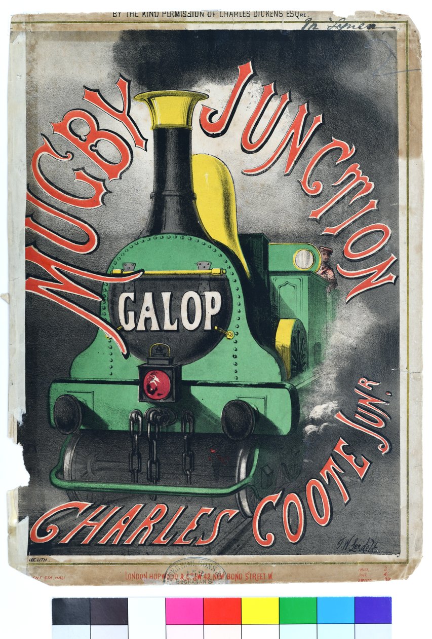 Mugby Junction Galop，约 1880 年（纸张上的色版画） 作者 托马斯·威尔士·李