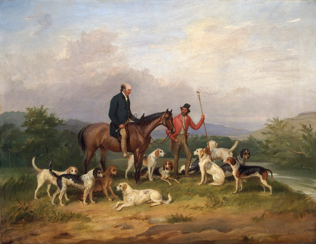 约翰-劳埃德（1771-1829）和乔治-托马斯（Llandyssil）"，约1817年。 作者 托马斯·韦弗