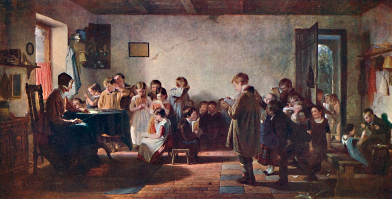 女子学校，1845年，1904年 作者 托马斯·韦伯斯特