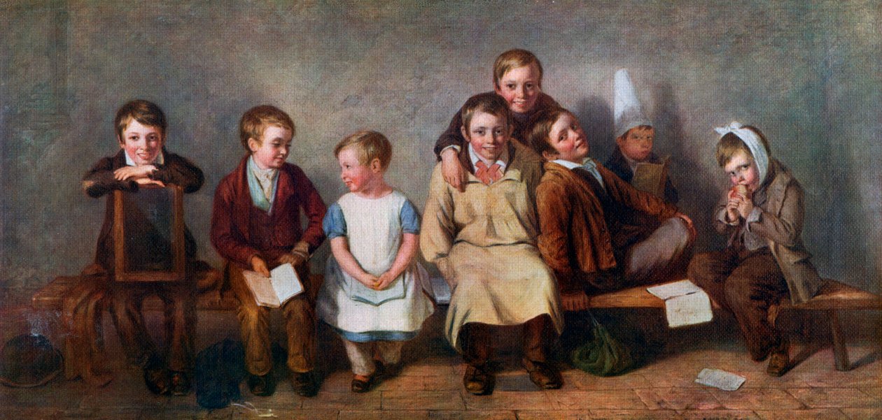 《微笑》，1842年，1912年。 作者 托马斯·韦伯斯特