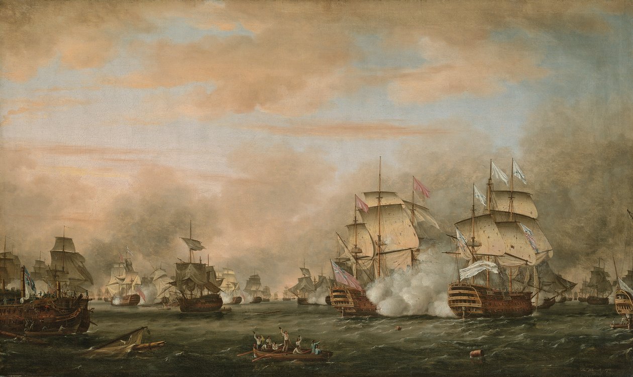 1782年4月9日至12日，圣战役 作者 托马斯·惠特科姆