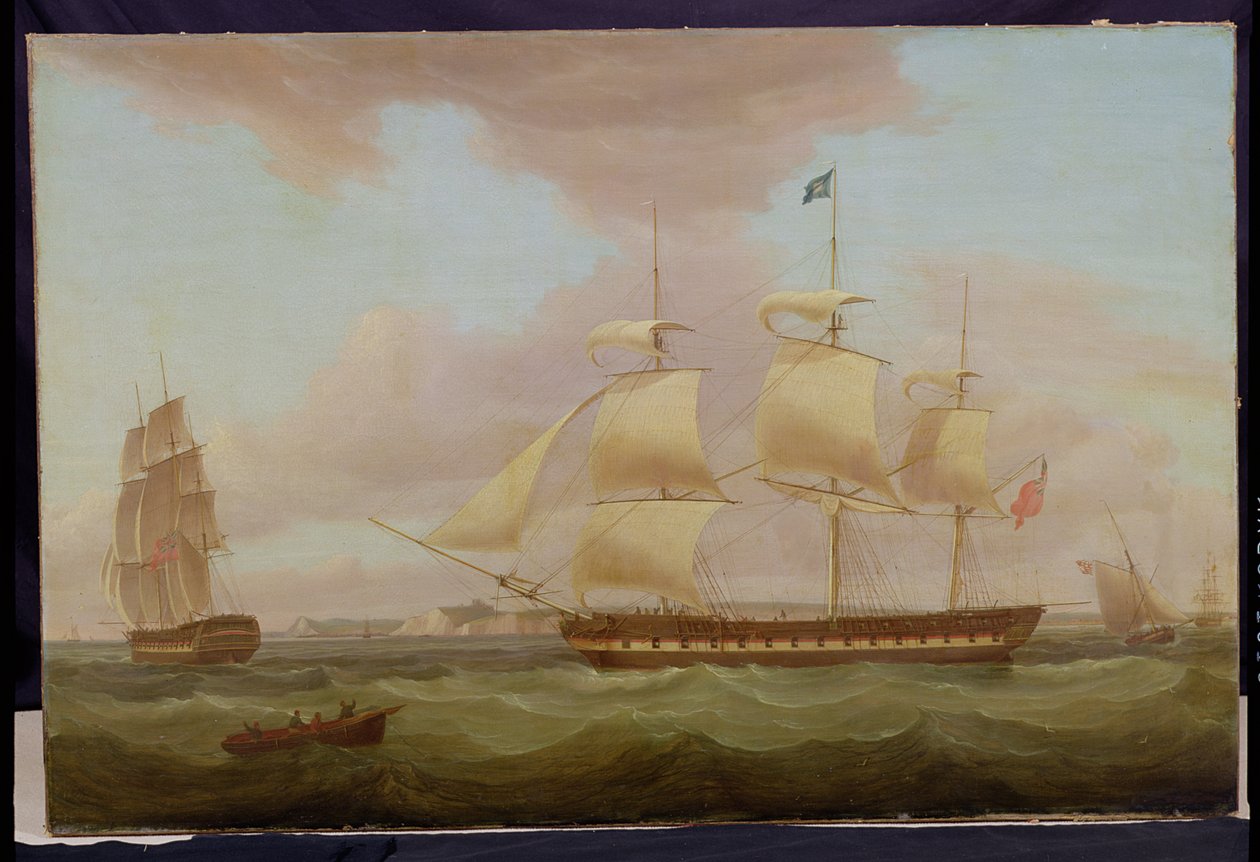 尊敬的东印度公司的“阿瑟尔公爵夫人”，1822年 作者 托马斯·惠特科姆