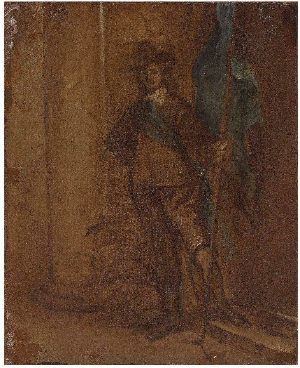 带有标志的士兵 作者 托马斯·威伯特（Thomas Willeboirts Bosschaert）