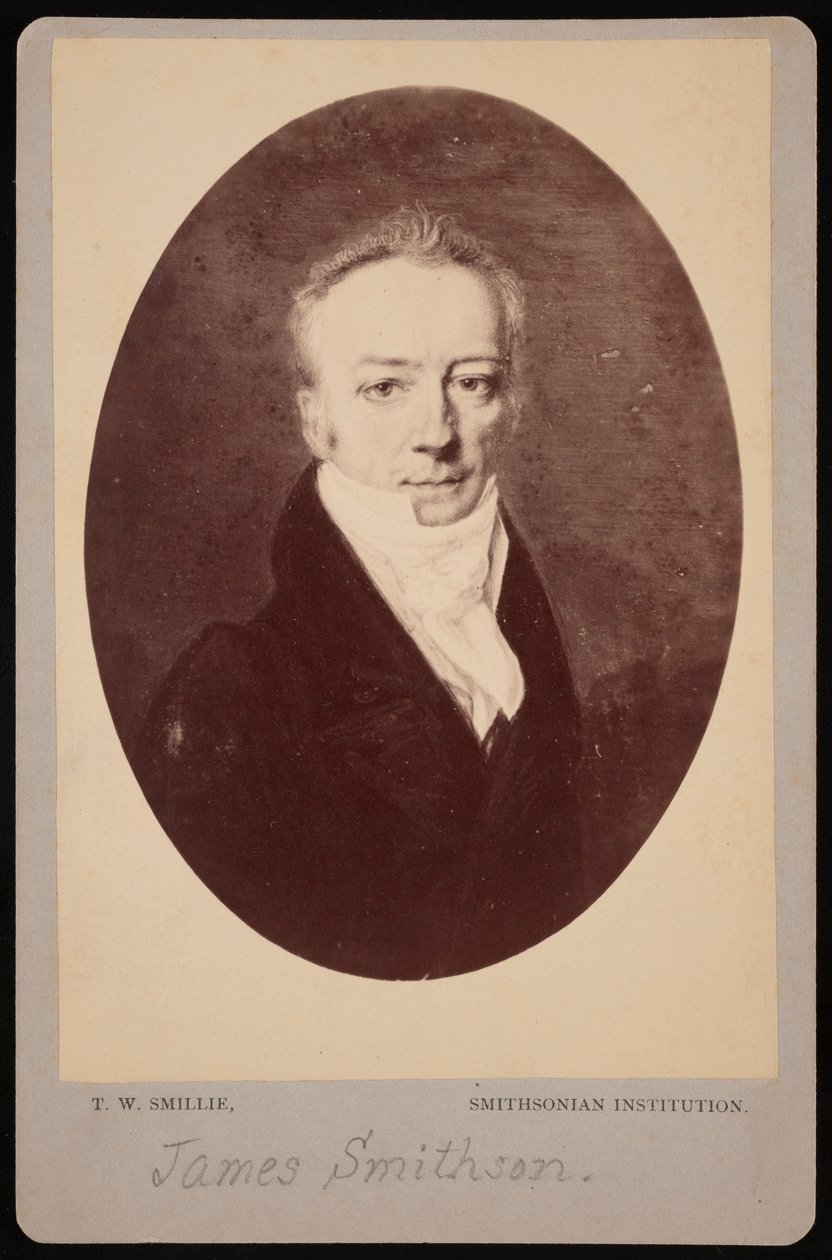 詹姆斯-史密森1765-1829年的肖像，1816年拍摄于1870年代。 作者 托马斯·威廉·斯米利