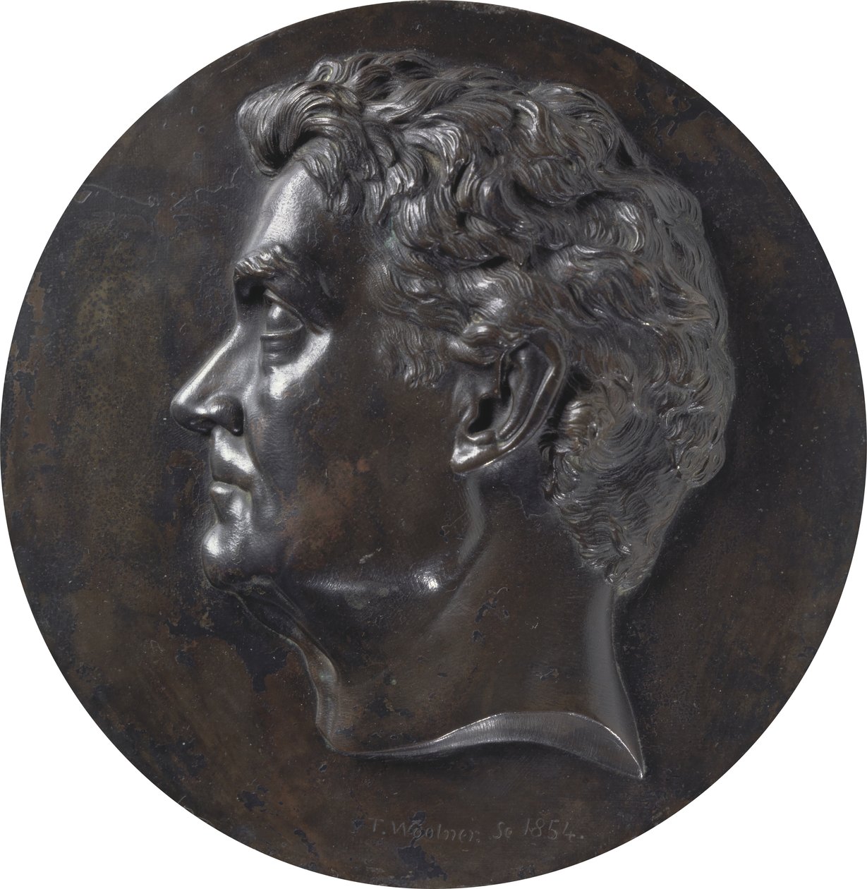 威廉-查尔斯-温特沃斯（1790-1872）1854年（青铜）。 作者 托马斯·伍尔纳