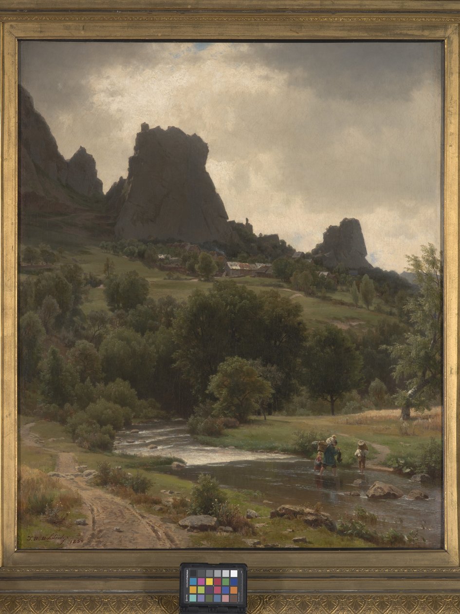 夏日牧歌（卡伦费尔斯风景）（布面油画） 作者 托马斯·沃辛顿·惠特里奇