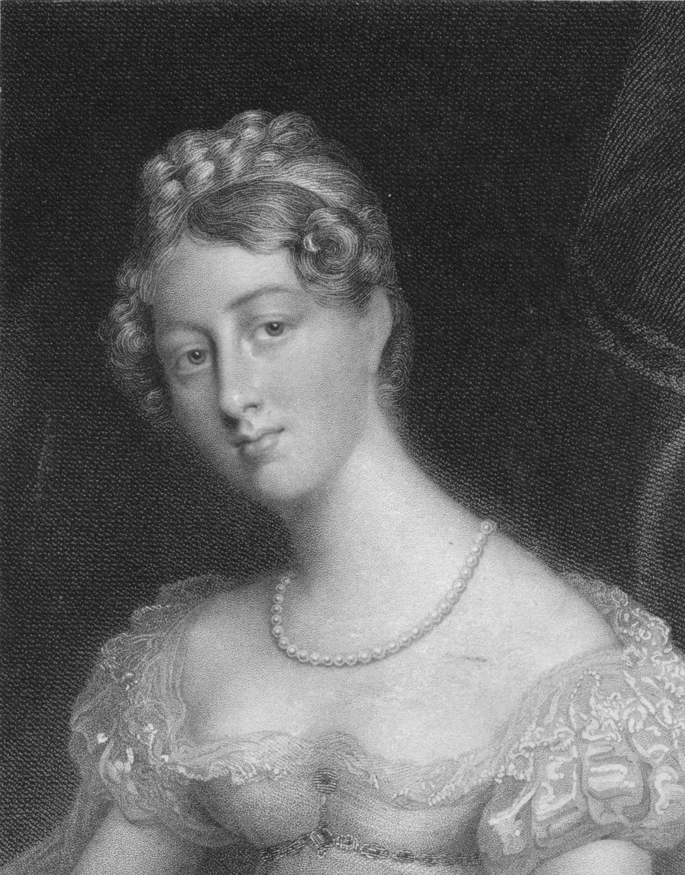 正确的夫人安妮·贝克特女士，1829年。 作者 托马斯·赖特