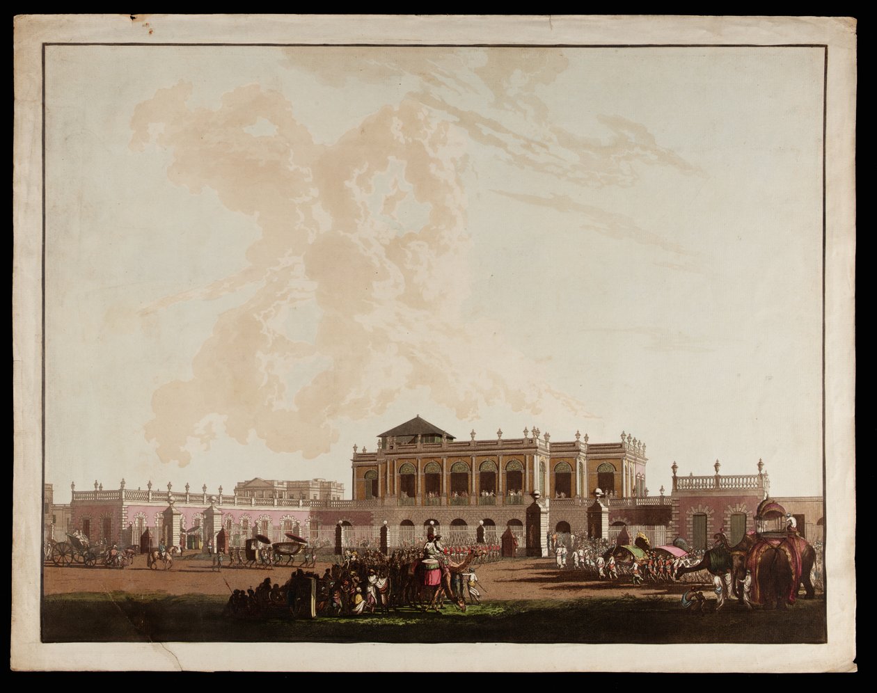 Old Government House from the Views of Calcutta 作者 托马斯和威廉丹尼尔