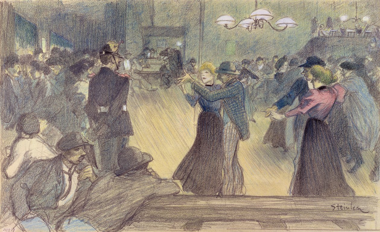 球在巴黎郊区，c.1892（另见193271） 作者 西奥菲勒·亚历山大·斯坦伦