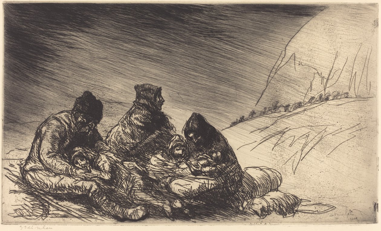 出埃及记》出埃及记，1916年。 作者 西奥菲勒·亚历山大·斯坦伦