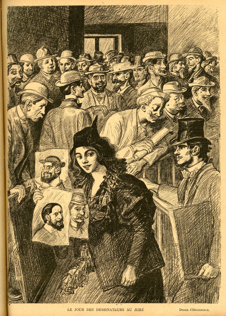 Illustration of Heidbrinck (1852-1914) in Le Rire 作者 西奥菲勒·亚历山大·斯坦伦