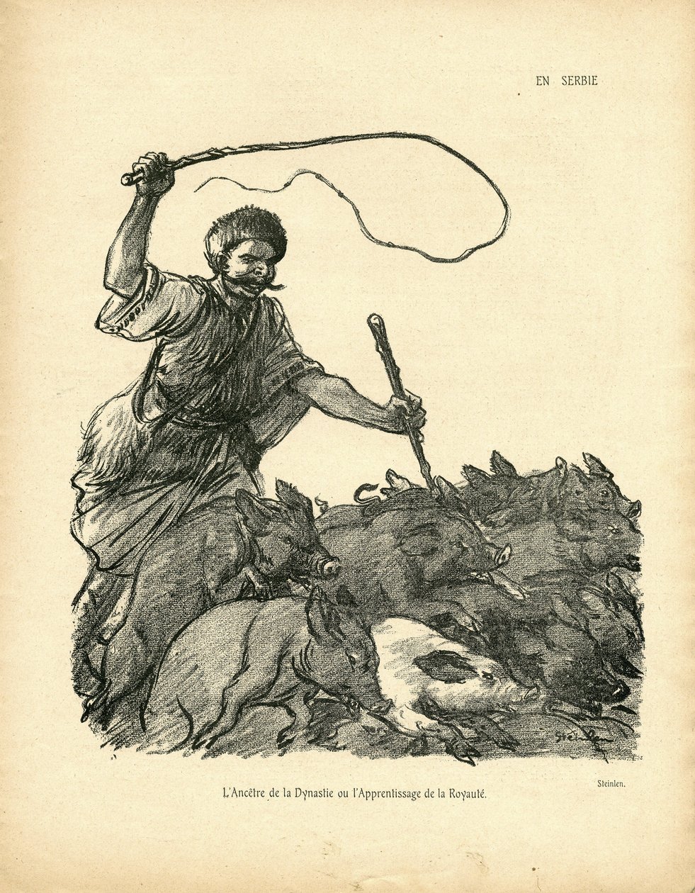 Illustration of Steinlen (1859-1923) in The Wild Duck 作者 西奥菲勒·亚历山大·斯坦伦