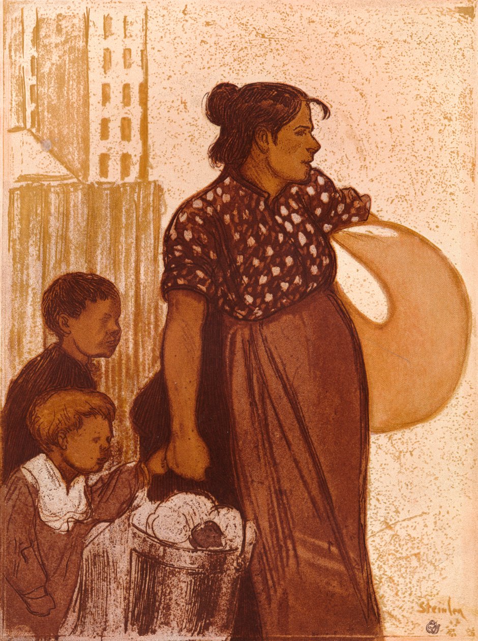 女装，摄于1900年 作者 西奥菲勒·亚历山大·斯坦伦