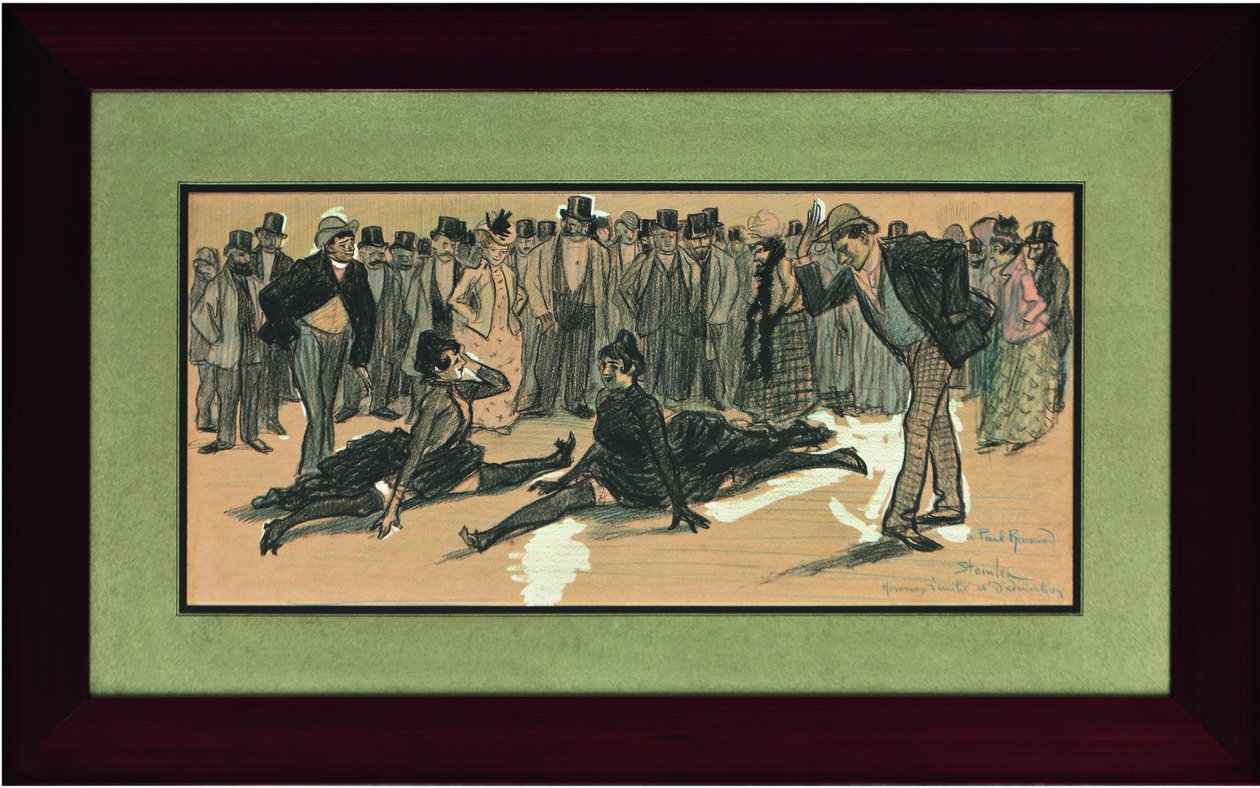 La Goulue和Valentin le Désossé在红磨坊的舞会上，1890年。 作者 西奥菲勒·亚历山大·斯坦伦