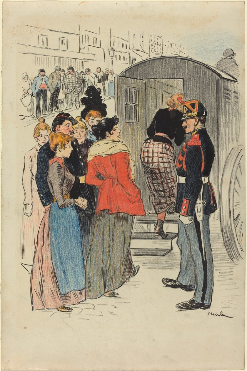 La Rafle, 1893. 作者 西奥菲勒·亚历山大·斯坦伦