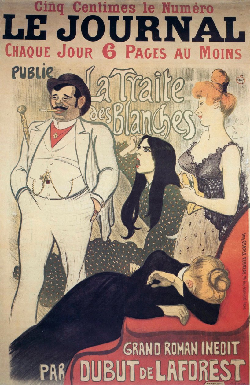 Le Journal"，海报，1899年。 作者 西奥菲勒·亚历山大·斯坦伦
