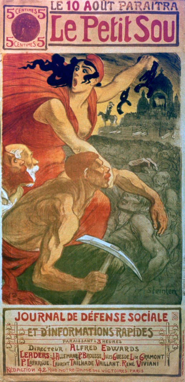 Le Petit Sou社会主义杂志，c1879-1923 作者 西奥菲勒·亚历山大·斯坦伦