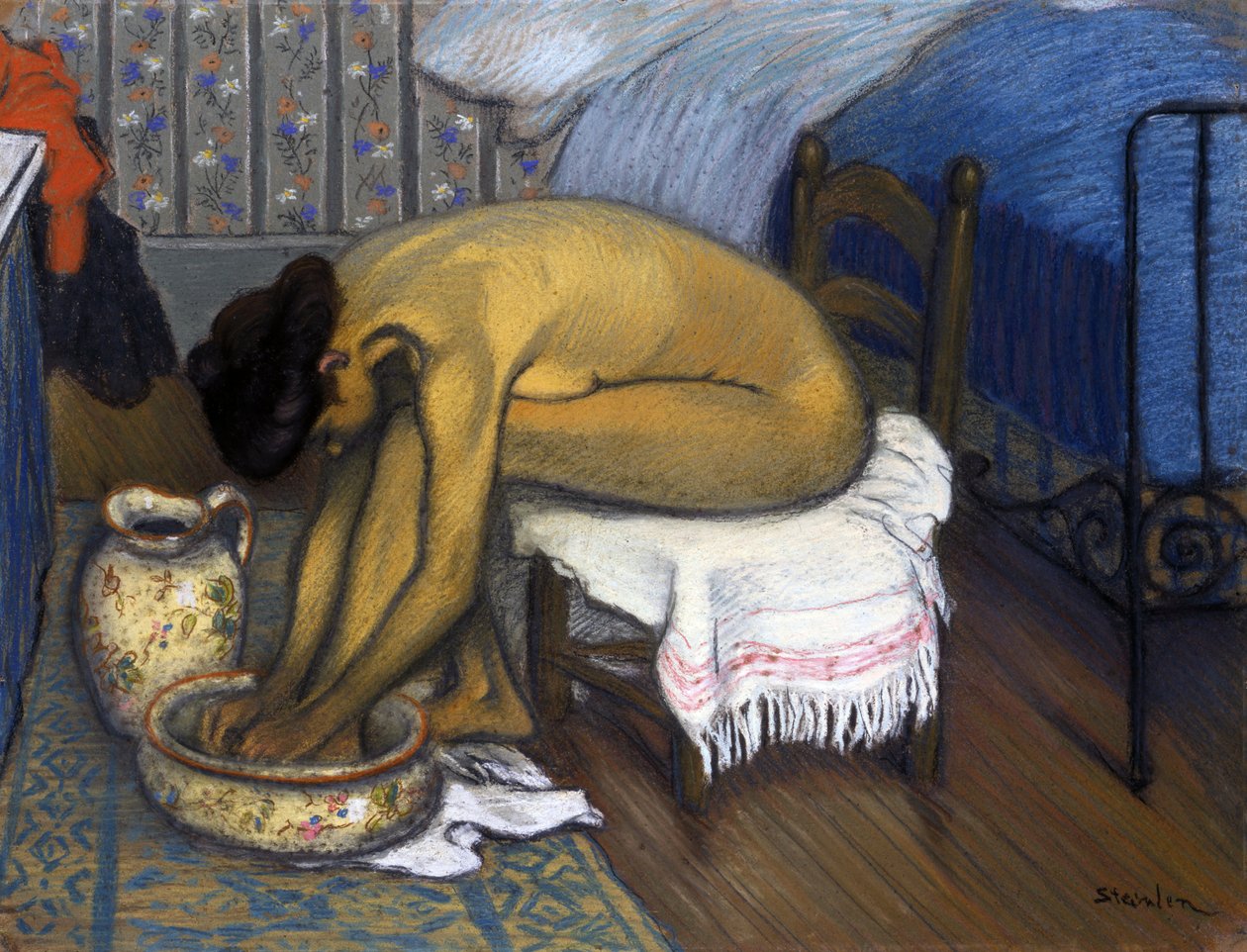 Le bain par Steinlen, Theophile Alexandre (1859-1923) 作者 西奥菲勒·亚历山大·斯坦伦
