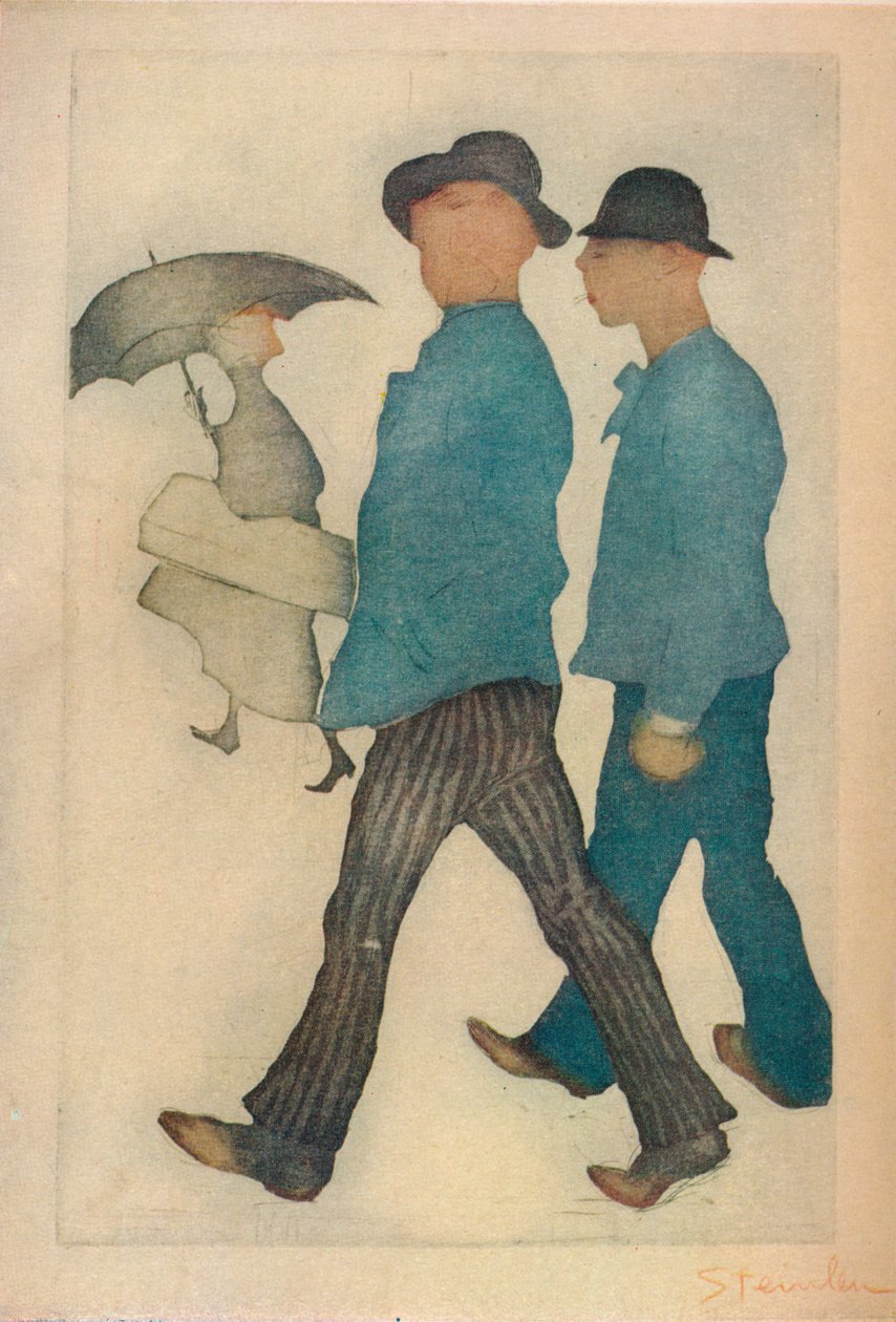 1898年的《两个Gigolos》。 作者 西奥菲勒·亚历山大·斯坦伦