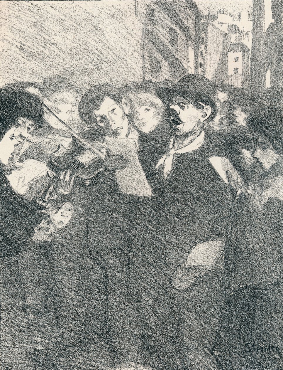 Chansons De Femmes的Lile Des Baisers，1897年，1898年 作者 西奥菲勒·亚历山大·斯坦伦