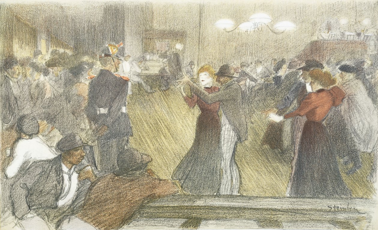 本地舞蹈，1897-1899年 作者 西奥菲勒·亚历山大·斯坦伦