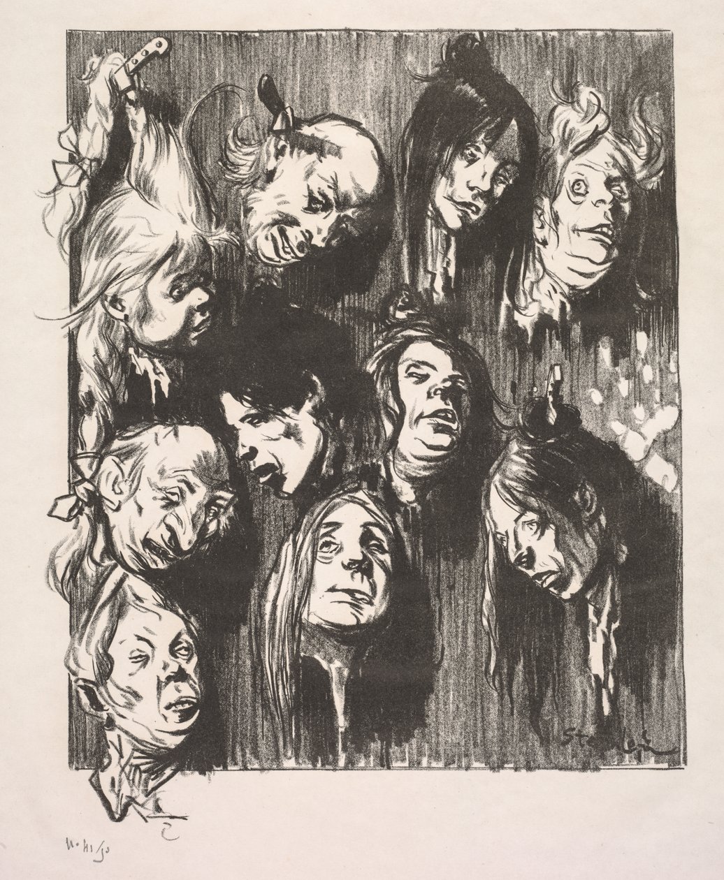 一分钱的十次暗杀，1897年。 作者 西奥菲勒·亚历山大·斯坦伦