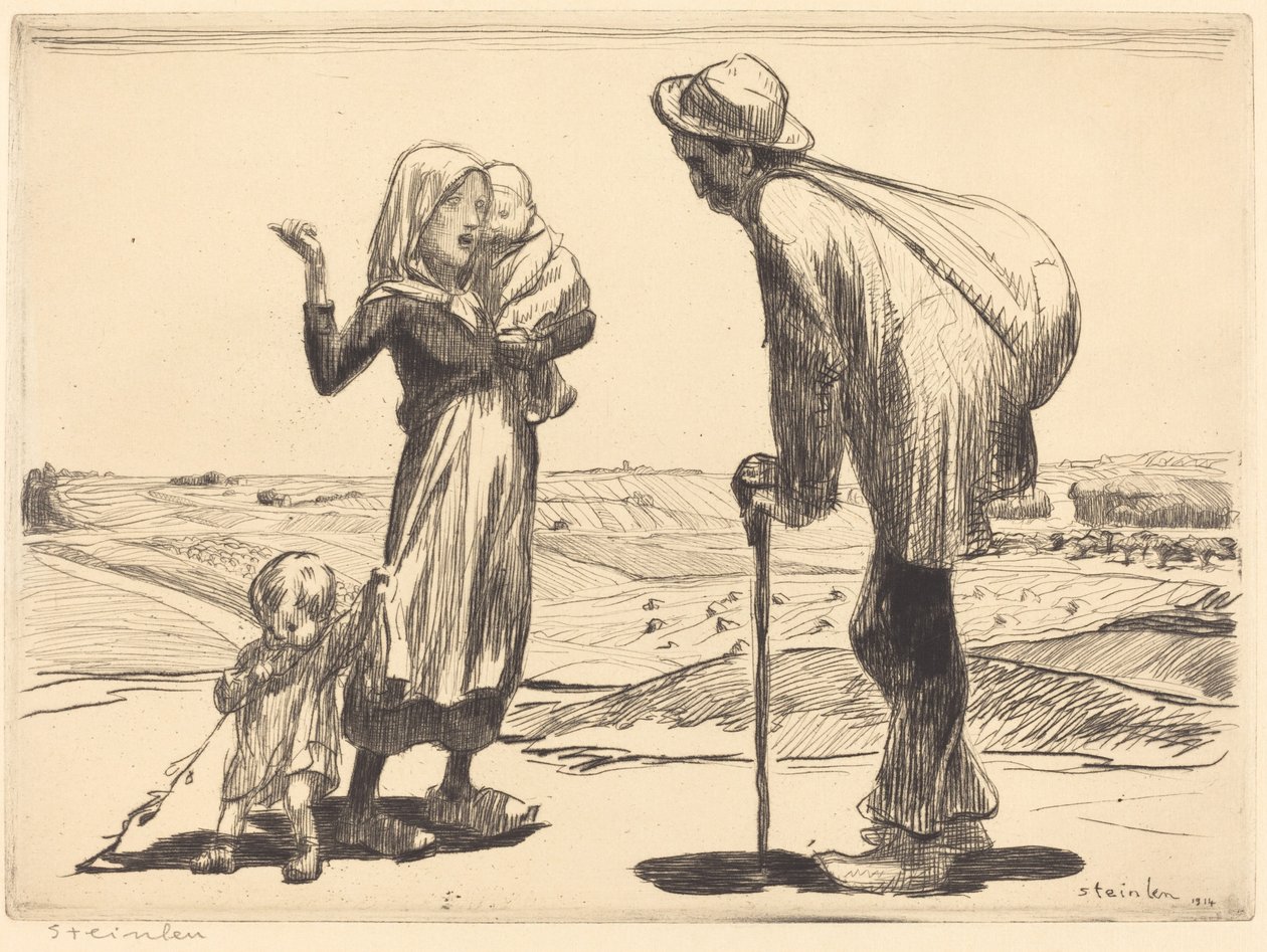 遥远的城市 La ville lointaine, 1914. 作者 西奥菲勒·亚历山大·斯坦伦