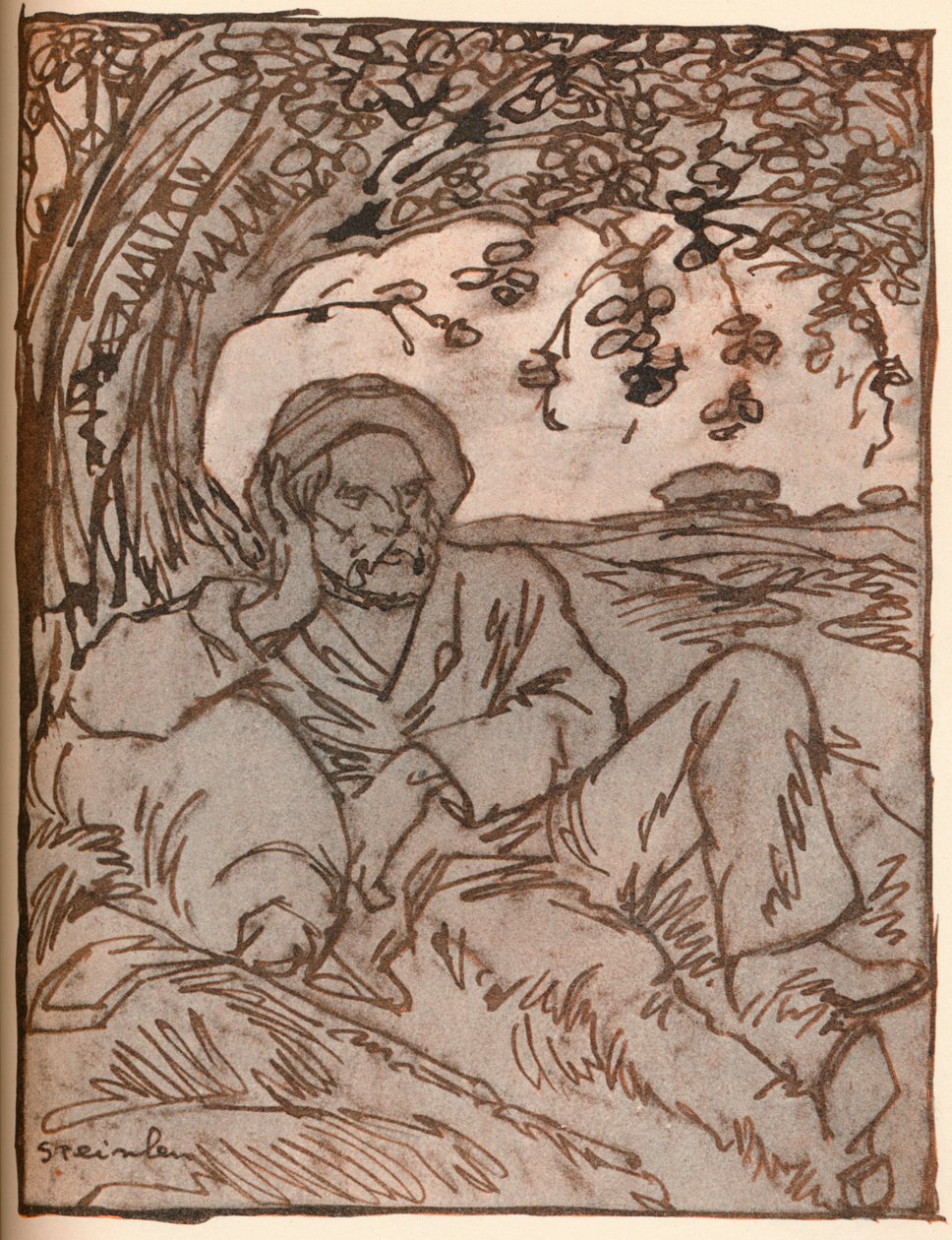 流浪者，c1879-1914，1914 作者 西奥菲勒·亚历山大·斯坦伦