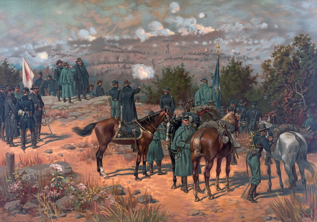 查塔努加之战，酒吧。 L Prang＆Co.，1886 作者 Thure de Thulstrup