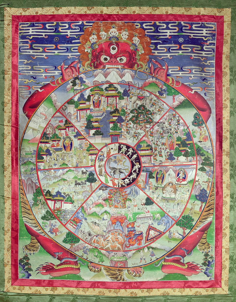 Dharmachakra，Transmigratory存在之轮（纸） 作者 藏族学校