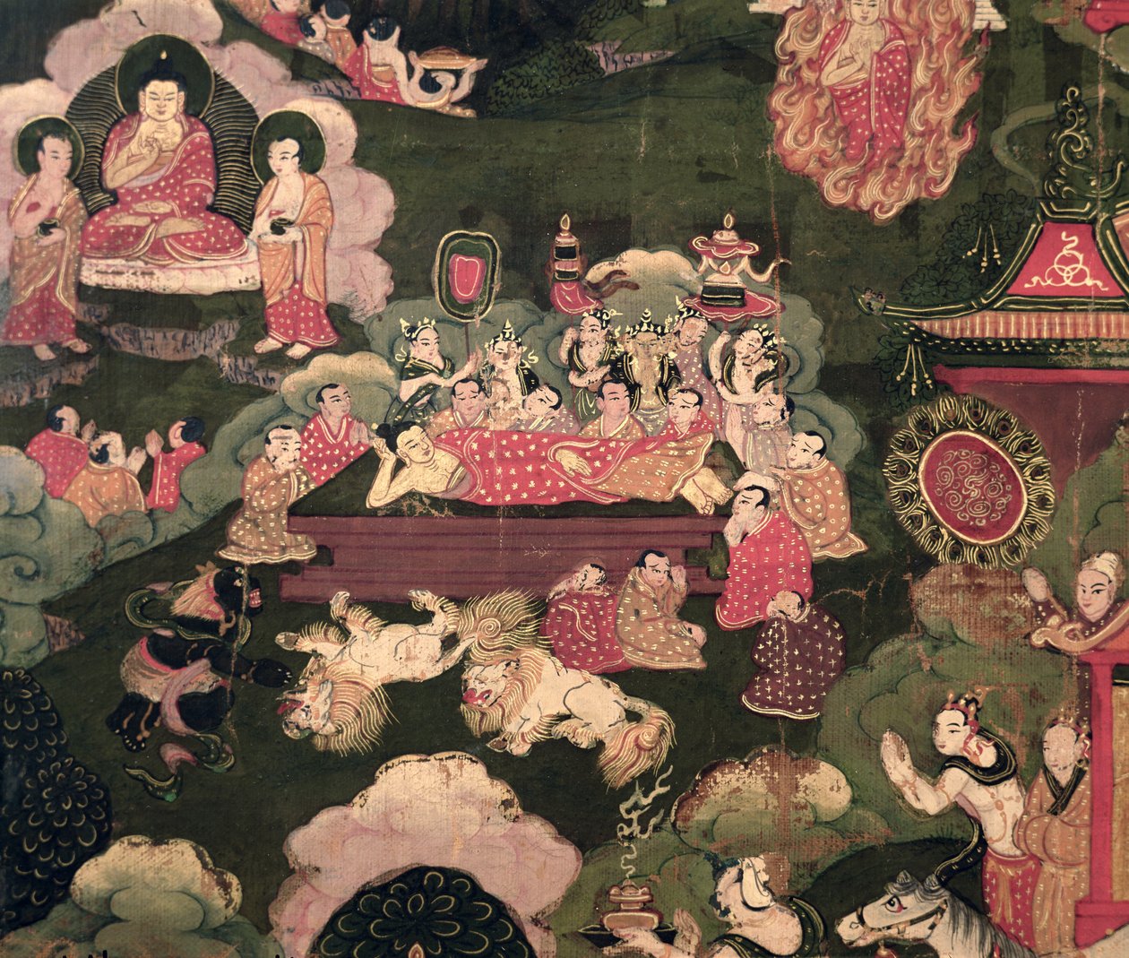 Parinirvana，来自&39;释迦牟尼佛的生活&39; 作者 藏族学校