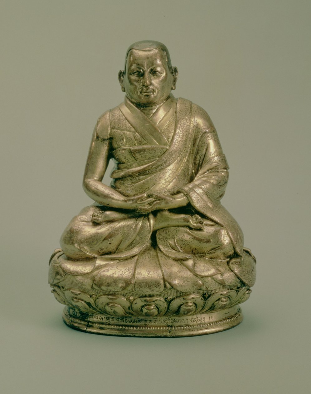 Sonam Gyatso（1543-89），第三世达赖喇嘛，16-17世纪（镀金铜） 作者 藏族学校