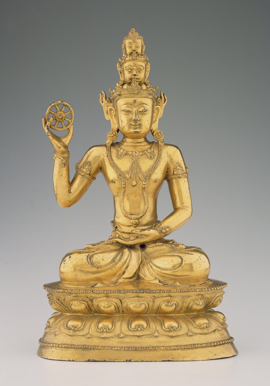 Vajrasattvadhatu Lokesvara（镀金铜合金） 作者 藏族学校